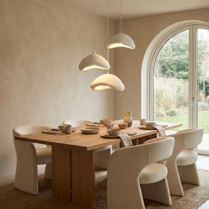 Brilagi - Lampadario sospeso a cavo WABI SABI 3xE27/40W/230V Ø 82 cm bianco