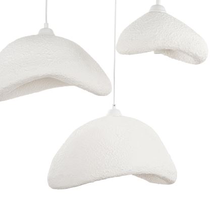 Brilagi - Lampadario sospeso a cavo WABI SABI 3xE27/40W/230V Ø 82 cm bianco