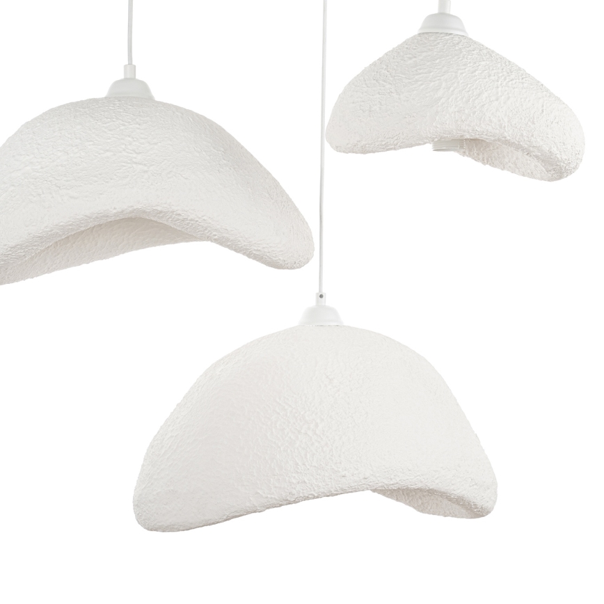 Brilagi - Lampadario sospeso a cavo WABI SABI 3xE27/40W/230V Ø 82 cm bianco
