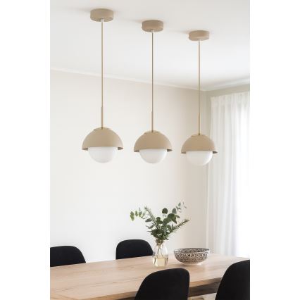 Brilagi - Lampadario sospeso con cavo COSMO 1xE27/60W/230V Ø 18 cm beige/oro