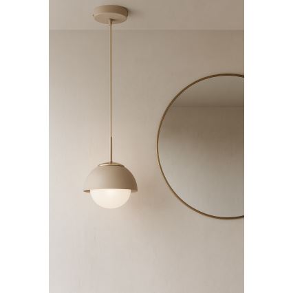 Brilagi - Lampadario sospeso con cavo COSMO 1xE27/60W/230V Ø 18 cm beige/oro