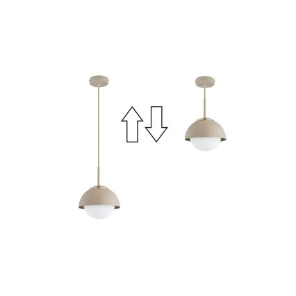 Brilagi - Lampadario sospeso con cavo COSMO 1xE27/60W/230V Ø 18 cm beige/oro