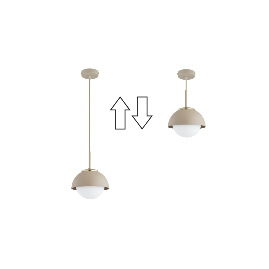 Brilagi - Lampadario sospeso con cavo COSMO 1xE27/60W/230V Ø 18 cm beige/oro