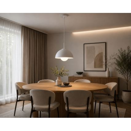 BRILAGI - Lampadario sospeso con cavo COSMO 1xE27/60W/230V Ø 30 cm bianco/oro
