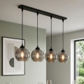 BRILAGI - Lampadario sospeso con cavo DIOR 4xE27/60W/230V nero/grigio fumé