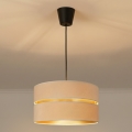 Brilagi - Lampadario sospeso con cavo DUO-DUO, 1xE27/60W/230V, Ø 40 cm, crema/oro