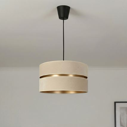 Brilagi - Lampadario sospeso con cavo DUO-DUO, 1xE27/60W/230V, Ø 40 cm, crema/oro