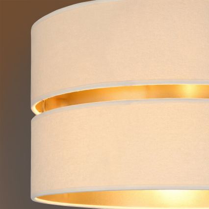 Brilagi - Lampadario sospeso con cavo DUO-DUO, 1xE27/60W/230V, Ø 40 cm, crema/oro