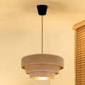 Brilagi - Lampadario sospeso con cavo LUNETA 1xE27/60W/230V Ø 40 cm beige/oro