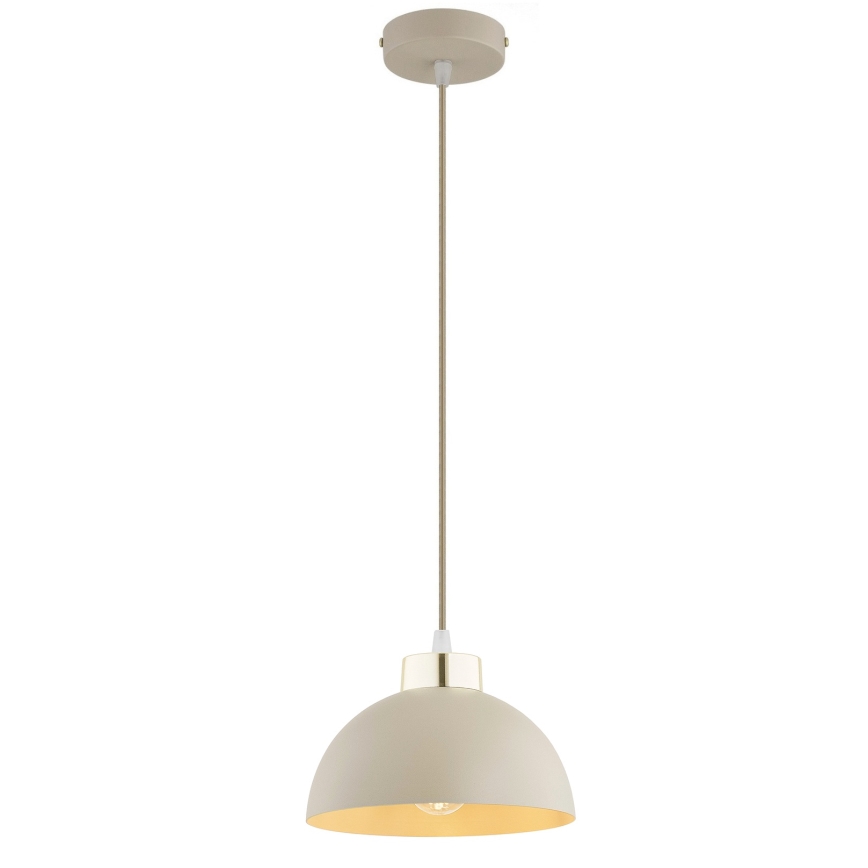 Brilagi - Lampadario sospeso con cavo MOON 1xE27/60W/230V Ø 18 cm beige/oro