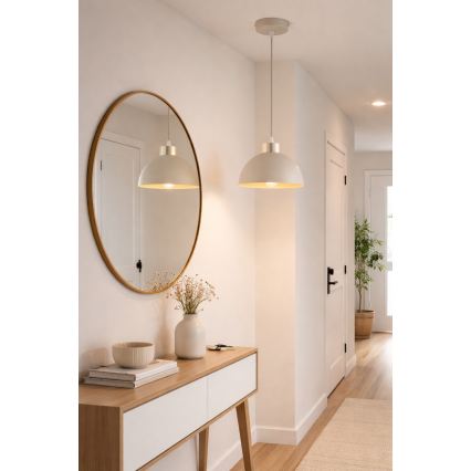 Brilagi - Lampadario sospeso con cavo MOON 1xE27/60W/230V Ø 18 cm beige/oro