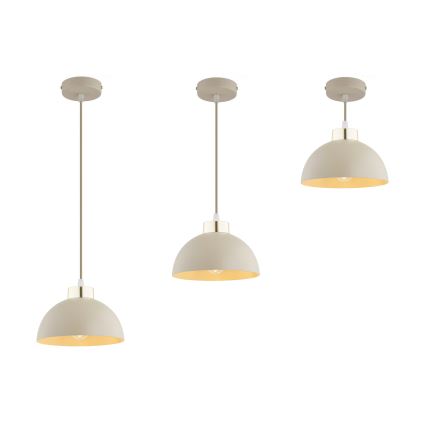 Brilagi - Lampadario sospeso con cavo MOON 1xE27/60W/230V Ø 18 cm beige/oro