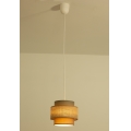 Brilagi - Lampadario sospeso con cavo RESNA 1xE27/60W/230V Ø 20 cm marrone/beige