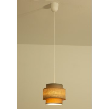 Brilagi - Lampadario sospeso con cavo RESNA 1xE27/60W/230V Ø 20 cm marrone/beige