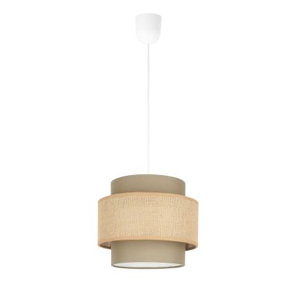 Brilagi - Lampadario sospeso con cavo RESNA 1xE27/60W/230V Ø 20 cm marrone/beige