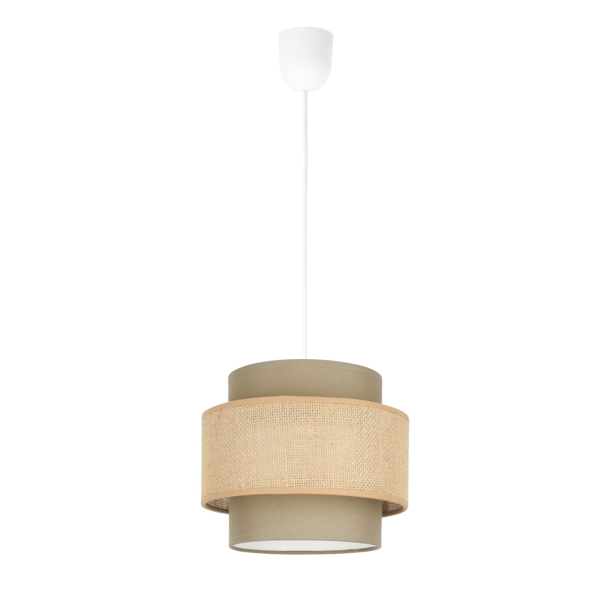 Brilagi - Lampadario sospeso con cavo RESNA 1xE27/60W/230V Ø 20 cm marrone/beige