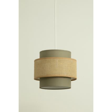 Brilagi - Lampadario sospeso con cavo RESNA 1xE27/60W/230V Ø 20 cm marrone/beige