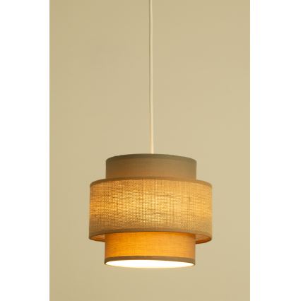 Brilagi - Lampadario sospeso con cavo RESNA 1xE27/60W/230V Ø 20 cm marrone/beige