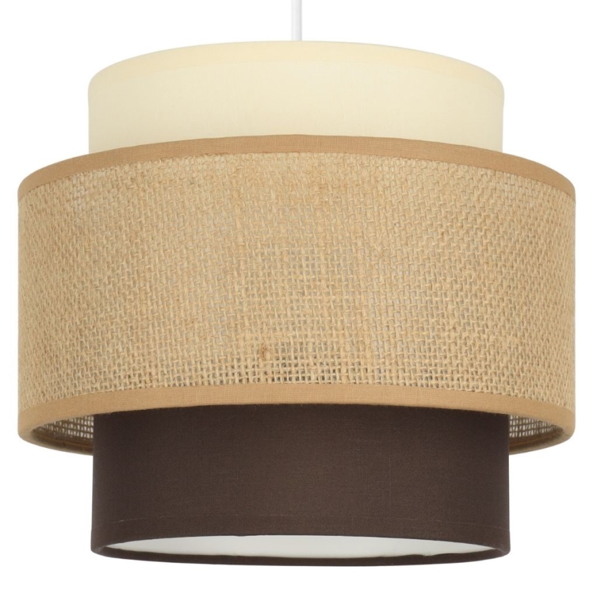 Brilagi - Lampadario sospeso con cavo RESNA 3xE27/60W/230V Ø 45 cm beige/nero