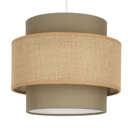 Brilagi - Lampadario sospeso con cavo RESNA 3xE27/60W/230V Ø 45 cm marrone/beige