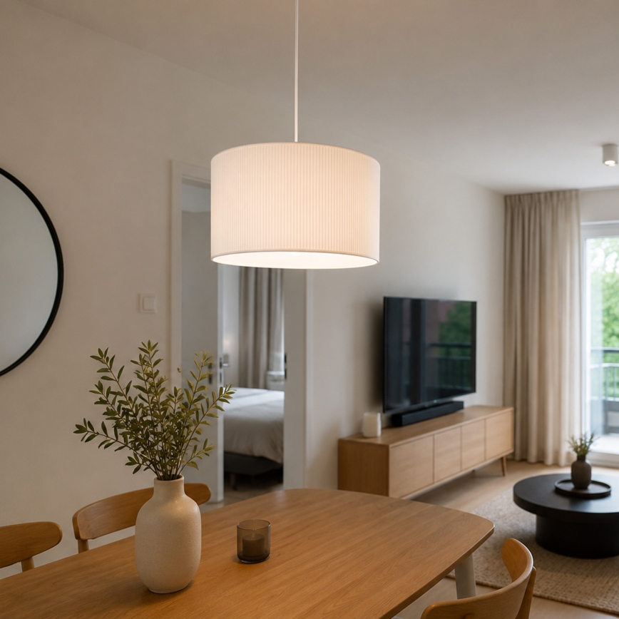 Brilagi - Lampadario sospeso con cavo SIRIJA MODERN 1xE27/60W/230V Ø 35 cm bianco
