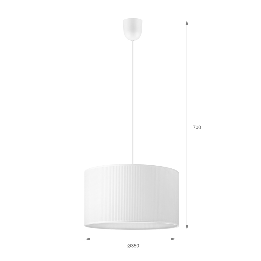 Brilagi - Lampadario sospeso con cavo SIRIJA MODERN 1xE27/60W/230V Ø 35 cm bianco