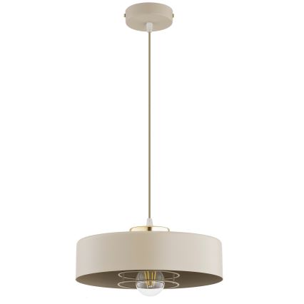 Brilagi - Lampadario sospeso con cavo SPRING 1xE27/60W/230V Ø 30 cm beige/oro
