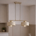 Brilagi - Lampadario sospeso con cavo SPRING 2xE27/60W/230V beige/oro