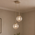 BRILAGI - Lampadario sospeso con cavo STELLA 2xE27/60W/230V beige/oro