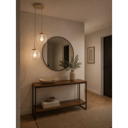 Brilagi - Lampadario sospeso con cavo STELLA 2xE27/60W/230V beige/oro