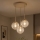 Brilagi - Lampadario sospeso con cavo STELLA 3xE27/60W/230V beige/oro