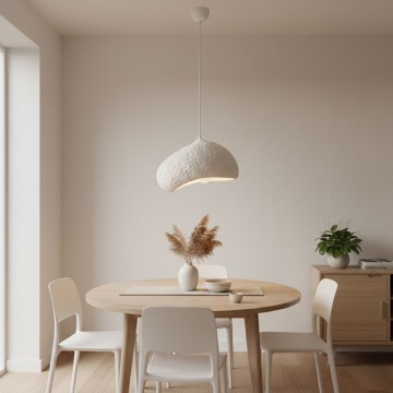 Brilagi - Lampadario sospeso con cavo WABI SABI 1xE27/40W/230V Ø 32 cm bianco