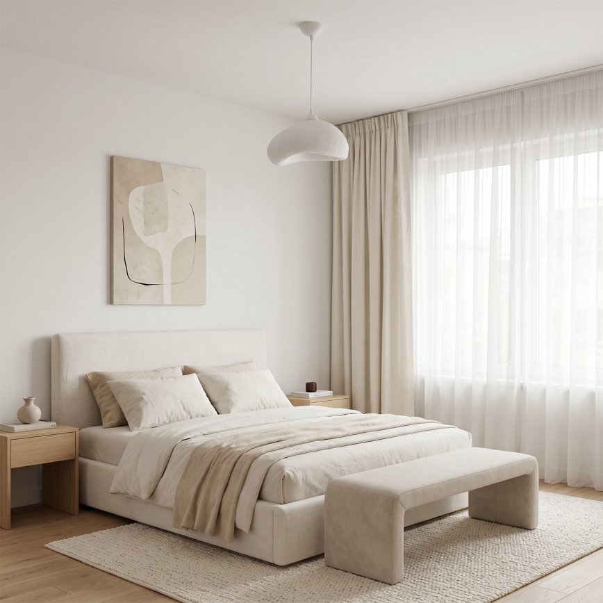 Brilagi - Lampadario sospeso con cavo WABI SABI 1xE27/40W/230V Ø 32 cm bianco