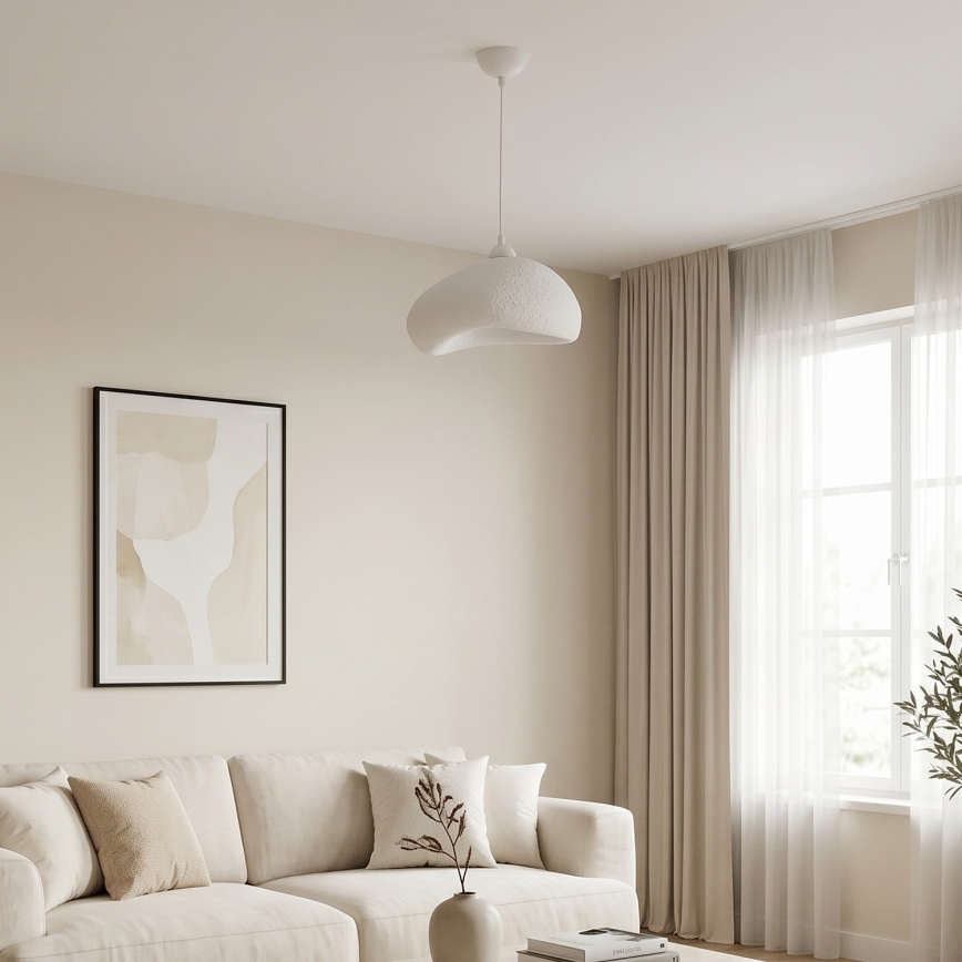 Brilagi - Lampadario sospeso con cavo WABI SABI 1xE27/40W/230V Ø 32 cm bianco
