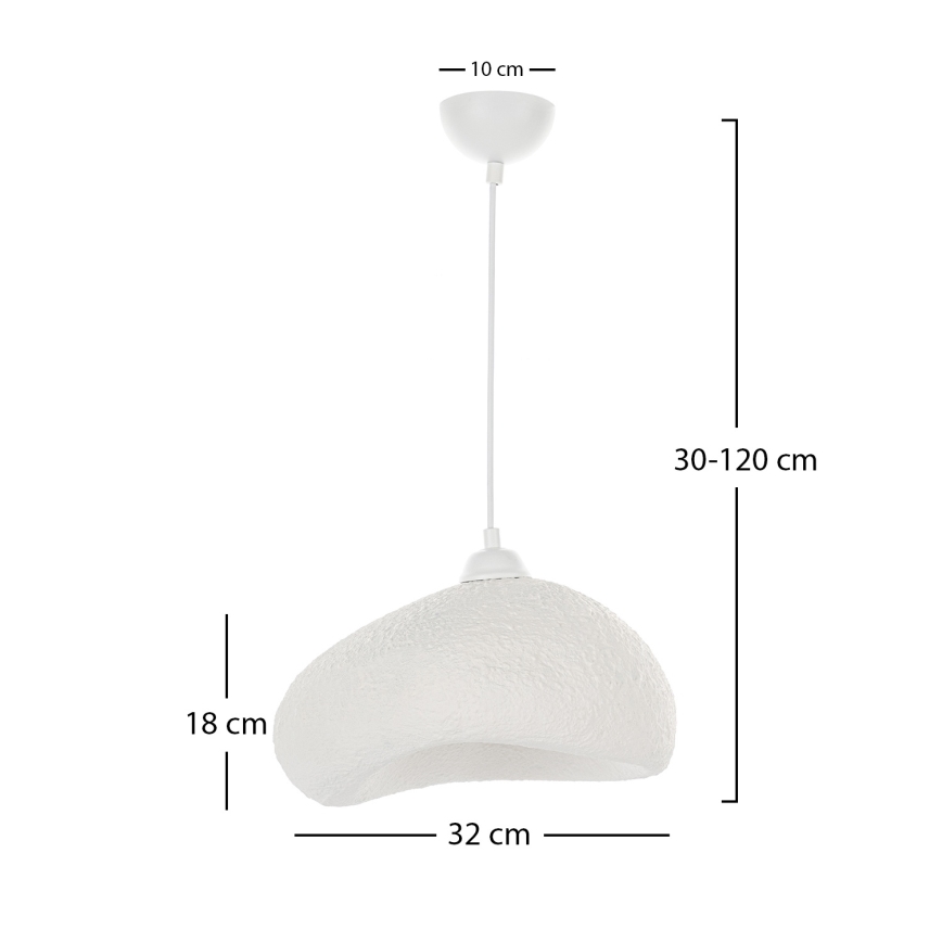 Brilagi - Lampadario sospeso con cavo WABI SABI 1xE27/40W/230V Ø 32 cm bianco