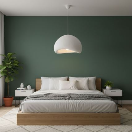 Brilagi - Lampadario sospeso con cavo WABI SABI 1xE27/40W/230V Ø 50 cm bianco