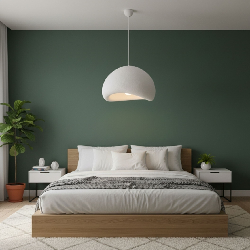 Brilagi - Lampadario sospeso con cavo WABI SABI 1xE27/40W/230V Ø 50 cm bianco