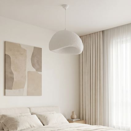 Brilagi - Lampadario sospeso con cavo WABI SABI 1xE27/40W/230V Ø 50 cm bianco