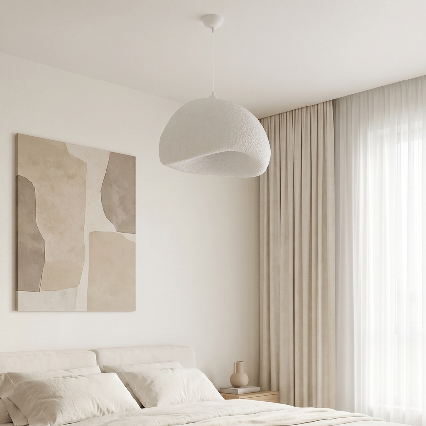 Brilagi - Lampadario sospeso con cavo WABI SABI 1xE27/40W/230V Ø 50 cm bianco