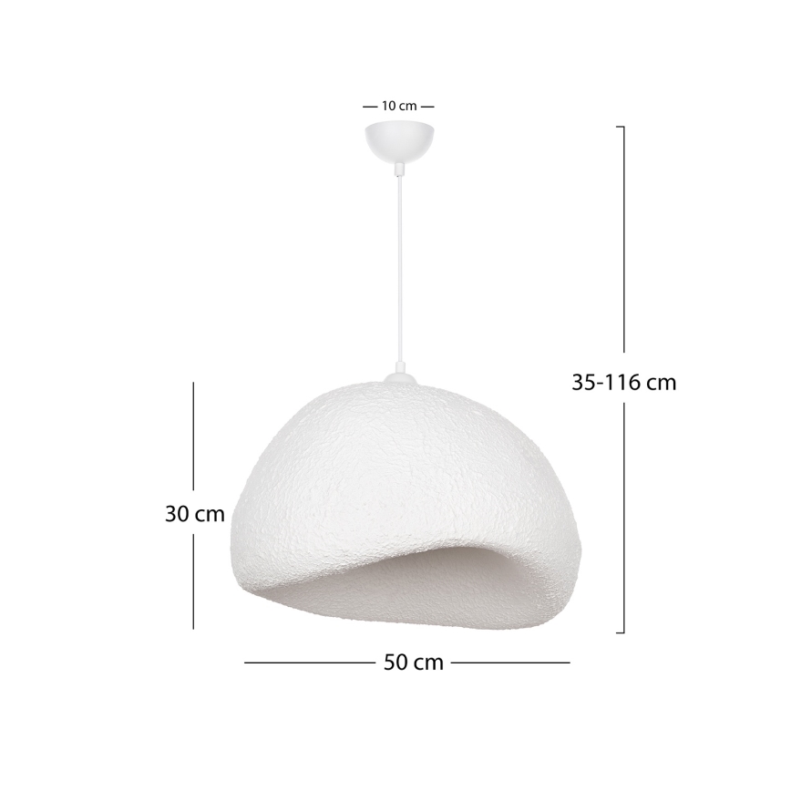 Brilagi - Lampadario sospeso con cavo WABI SABI 1xE27/40W/230V Ø 50 cm bianco