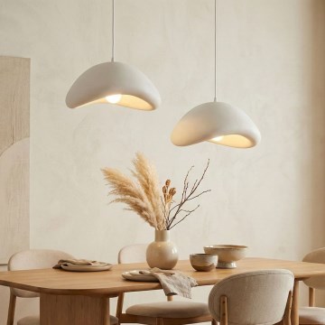 Brilagi - Lampadario sospeso con cavo WABI SABI 2xE27/40W/230V Ø 74 cm bianco