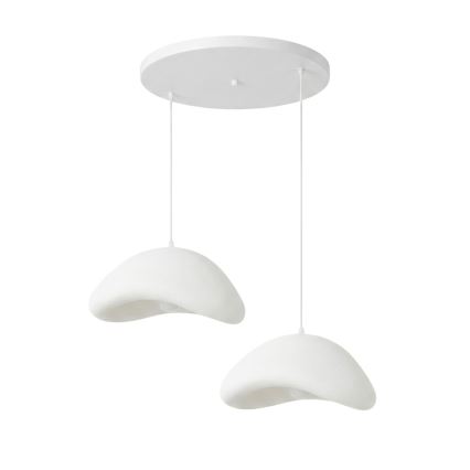 Brilagi - Lampadario sospeso con cavo WABI SABI 2xE27/40W/230V Ø 74 cm bianco