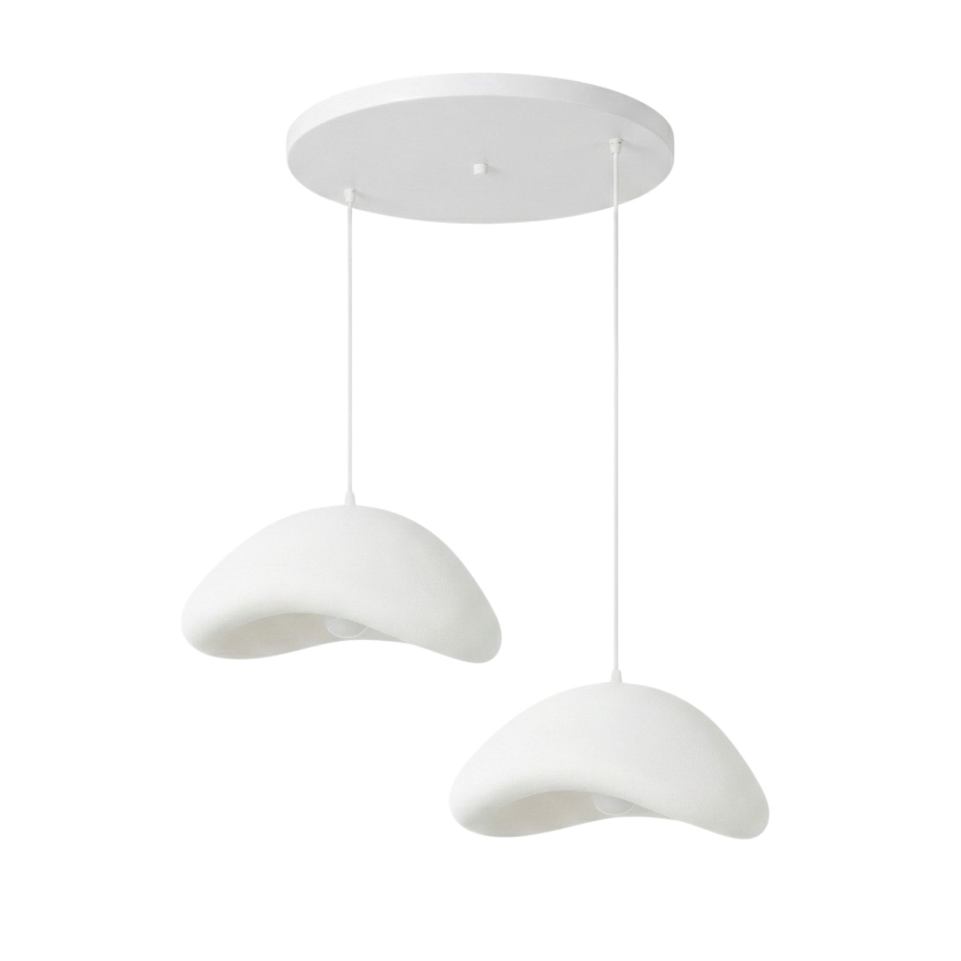 Brilagi - Lampadario sospeso con cavo WABI SABI 2xE27/40W/230V Ø 74 cm bianco