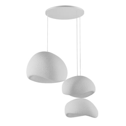 Brilagi - Lampadario sospeso con cavo WABI SABI 3xE27/40W/230V Ø 76 cm bianco