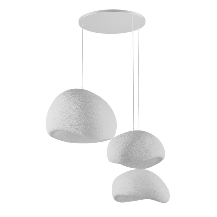 Brilagi - Lampadario sospeso con cavo WABI SABI 3xE27/40W/230V Ø 76 cm bianco