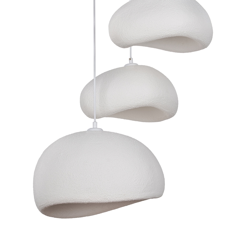 Brilagi - Lampadario sospeso con cavo WABI SABI 3xE27/40W/230V Ø 76 cm bianco