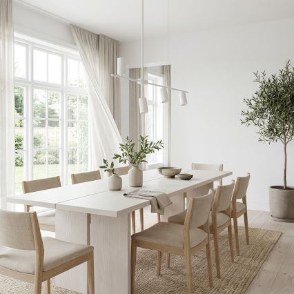 Brilagi - Lampadario sospeso CRANE 4xGU10/30W/230V bianco