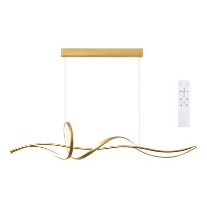 Brilagi - Lampadario LED dimmerabile a sospensione su cavo SIGNATURE LED/55W/230V 3000-6000K 120x23 cm oro + telecomando
