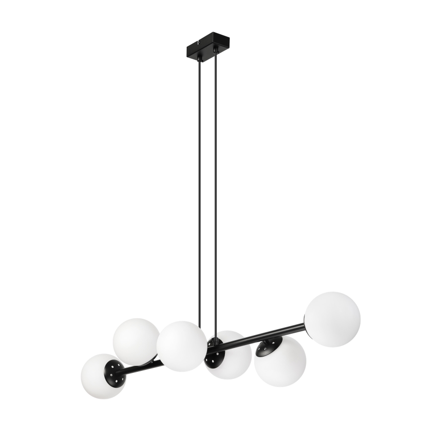 Brilagi - Lampadario sospeso MALONY 6xE14/20W/230V nero