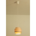 Brilagi - Lampadario sospeso RESNA con cavo 1xE27/60W/230V Ø 20 cm beige